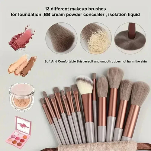 13 Piece Makeup Brush Set