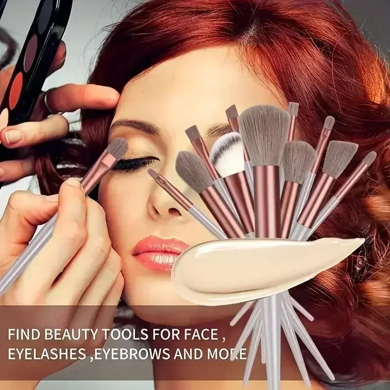 13 Piece Makeup Brush Set