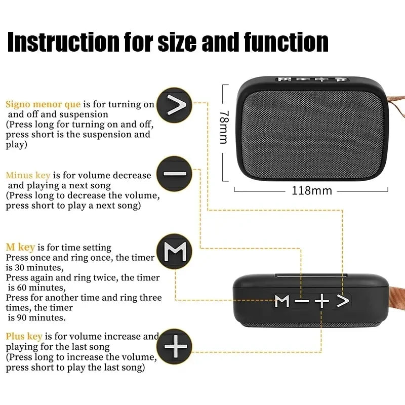 Mini Outdoor Bluetooth Speaker