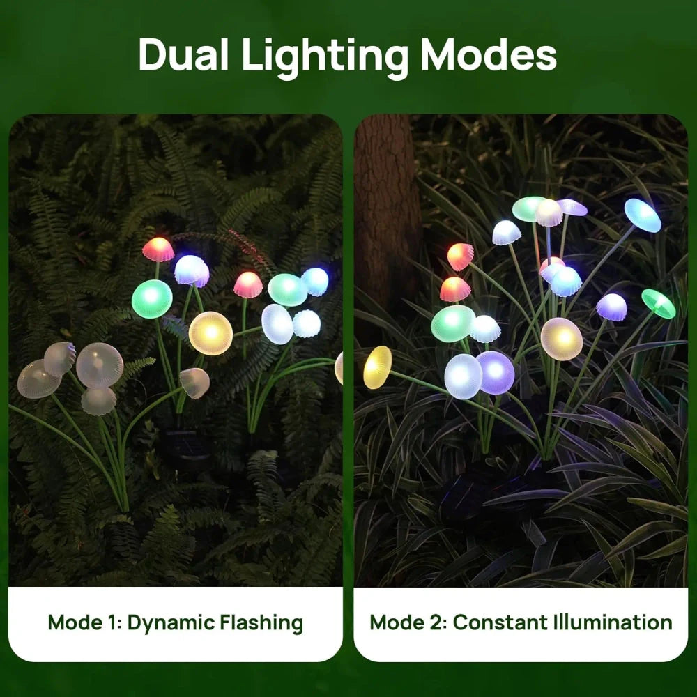 Solar Mushroom Garden Lights