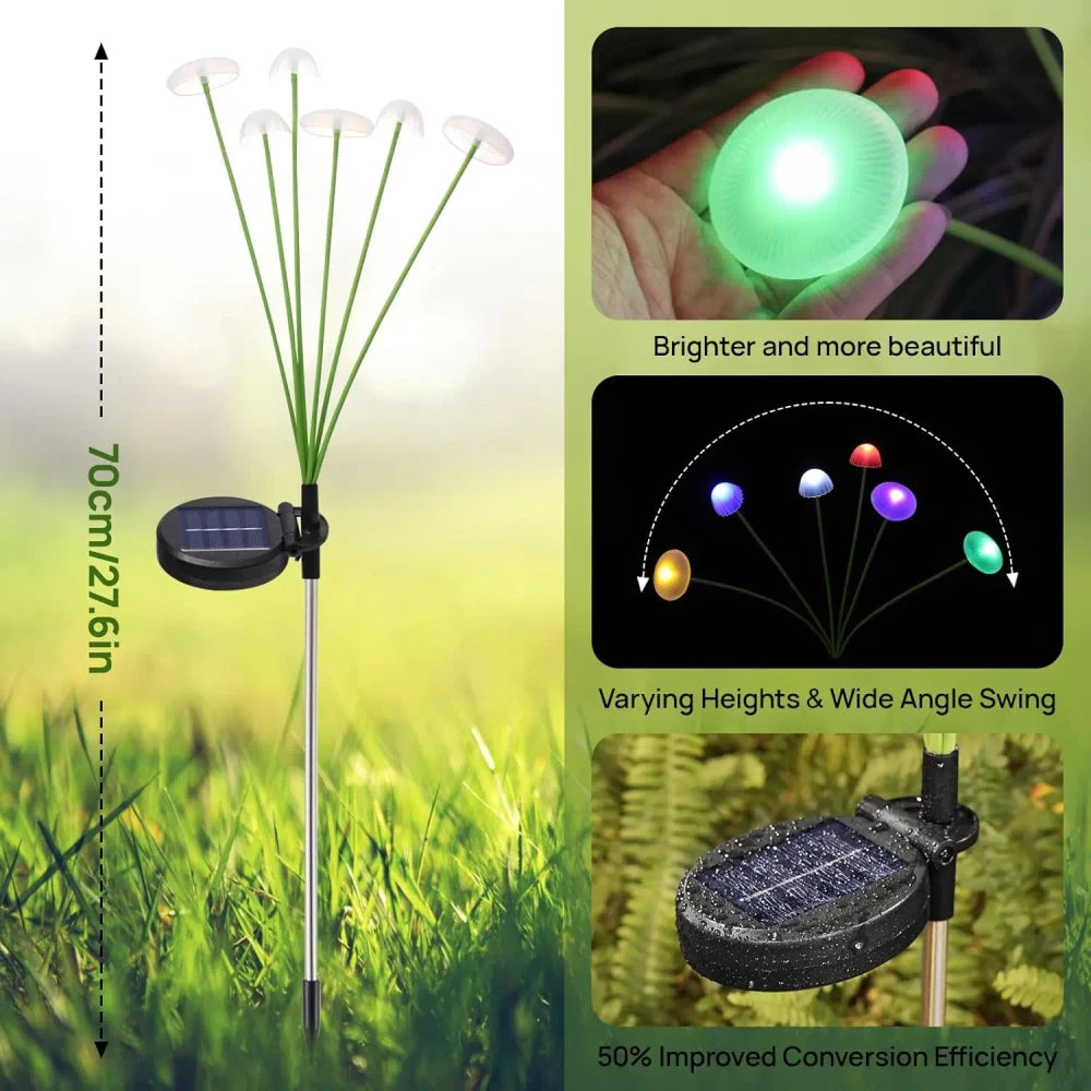 Solar Mushroom Garden Lights