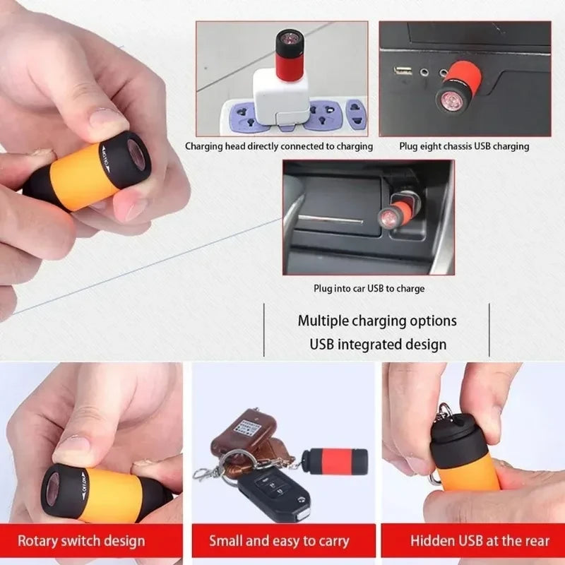 Waterproof Keychain Flashlight